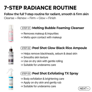 Dr. Melaxin 7-Step Radiance Routine Set.